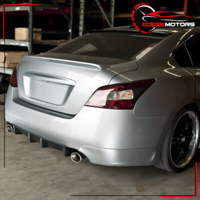 Rear Bumper Lip Aprons For 2009-2014 Nissan Maxima – 2-Piece PU Add-On Style, Direct Fit