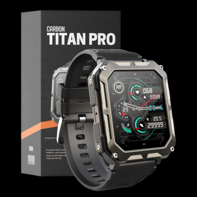 Stabile Handwerker Smartwatch - Bluetooth Blutdruck Herren mit Schrittzähler EKG
