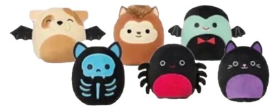 Mcdonalds Squishmallows Happy Meal Komplettset Konvolut Stofftiere Halloween X6