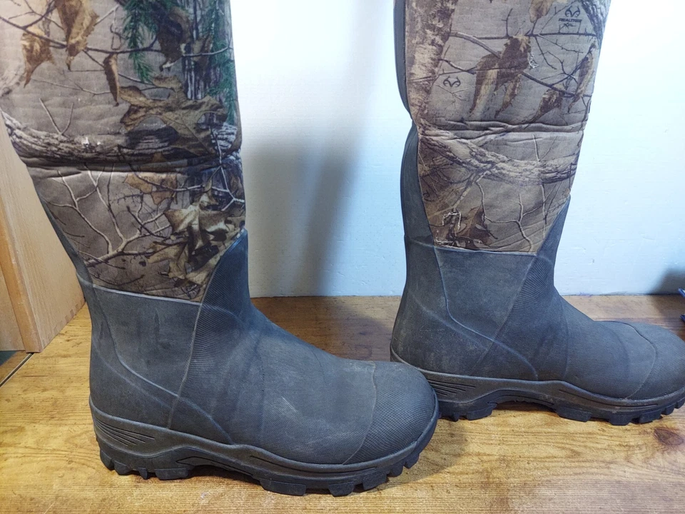 Botas rastreadoras Field & Stream para hombre 7 mm neopreno Rutland camufladas negras talla 10 Foto 2 de 4