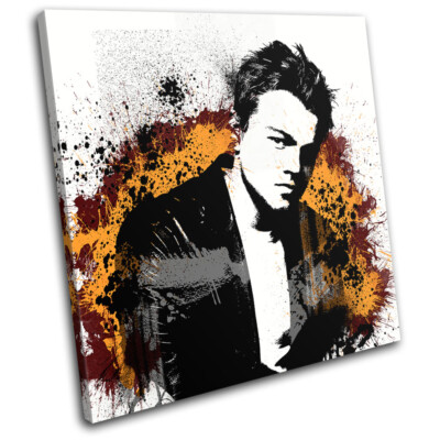 Leonardo Di Caprio Abstract Movie Greats SINGLE Leinwand Kunst Bild drucken