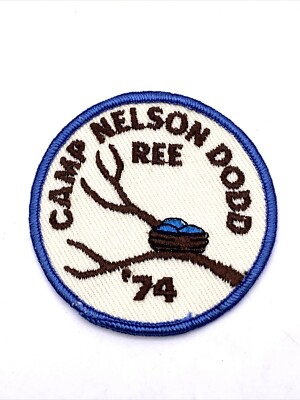 Vintage Patch REE 1974 Camp Nelson Dodd Birds Nest on Branch HTF
