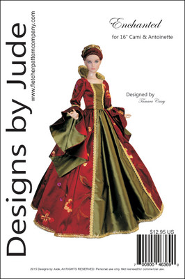 Enchanted Puppe Kleidung Nähen Muster Für 16 '' Cami & Antoinette Puppen Tonner