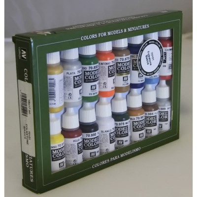 Folkstone Acrylic Paint Set - Basic Color Palette for Artists, 12 Colors