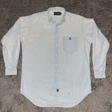 Vintage Ralph Lauren Polo Country RL-92 Blue long sleeve Button Up Shirt Sz M