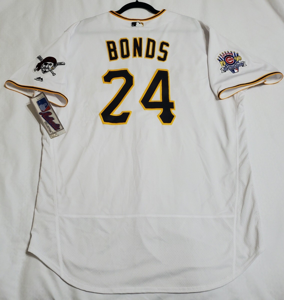 MAJESTIC AUTHENTIC 52 2XL PITTSBURGH PIRATES BARRY BONDS FLEX BASE