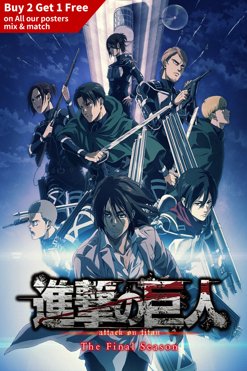 Attack On Titan The Final Season Anime Poster 36x24" 48x32" Art Silk Print