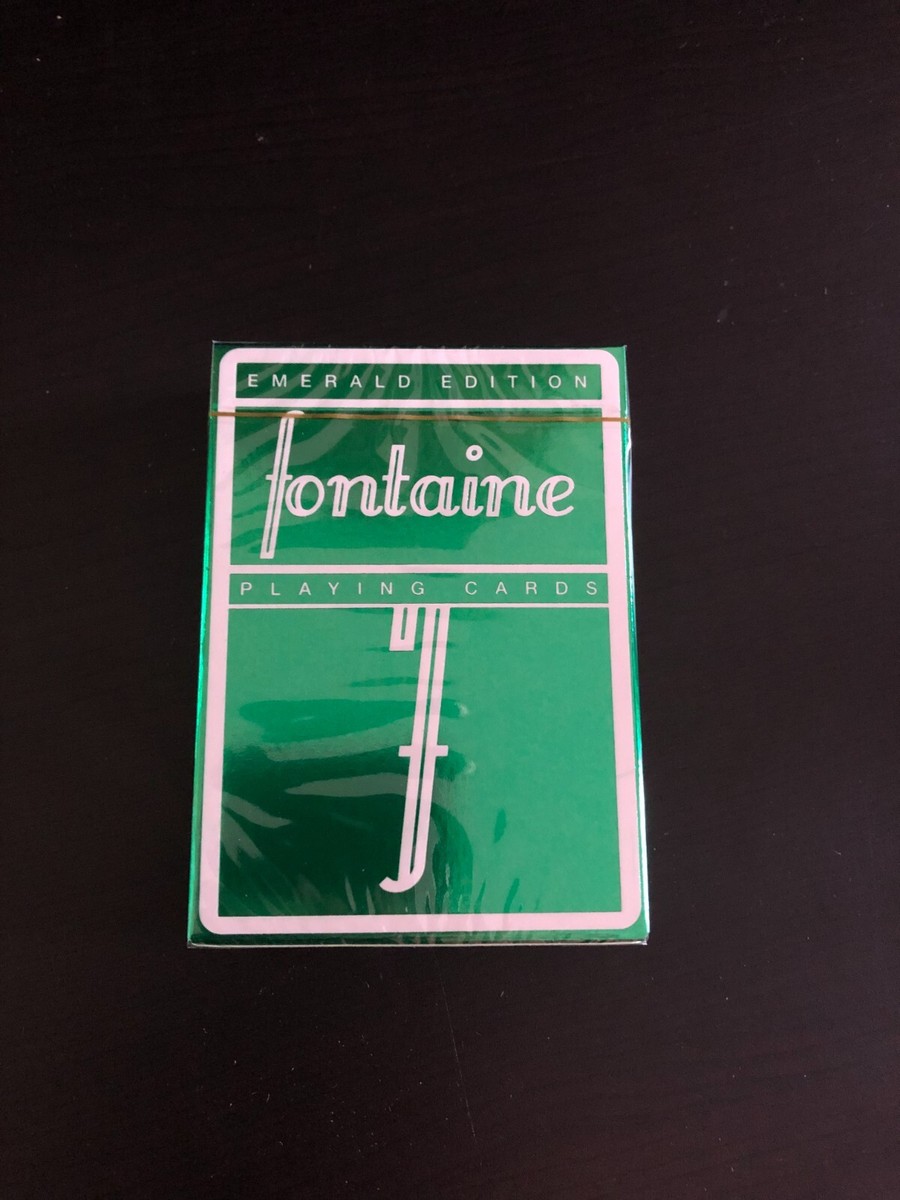 Emerald Foil Fontaine 新品2個 Fontaine Emerald Holo Holographic Playing Cards Limited