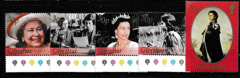 Gibraltar 2002 QE 2 Golden Jubilee 50th Ann SC 896-900 MNH Mint/Never Hinged