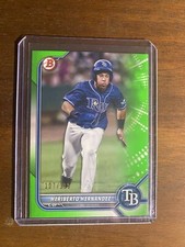 2022 Bowman Paper Heriberto Hernandez Neon Green Refractor 107/399