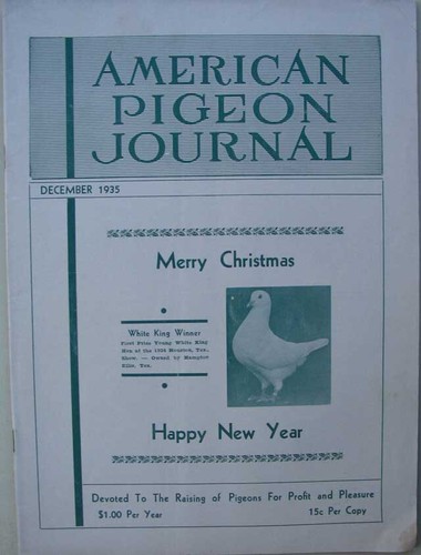 8 Amerikanische Taubenjournale von 1935 in sehr gutem Zustand APJ - Bild 9 von 9