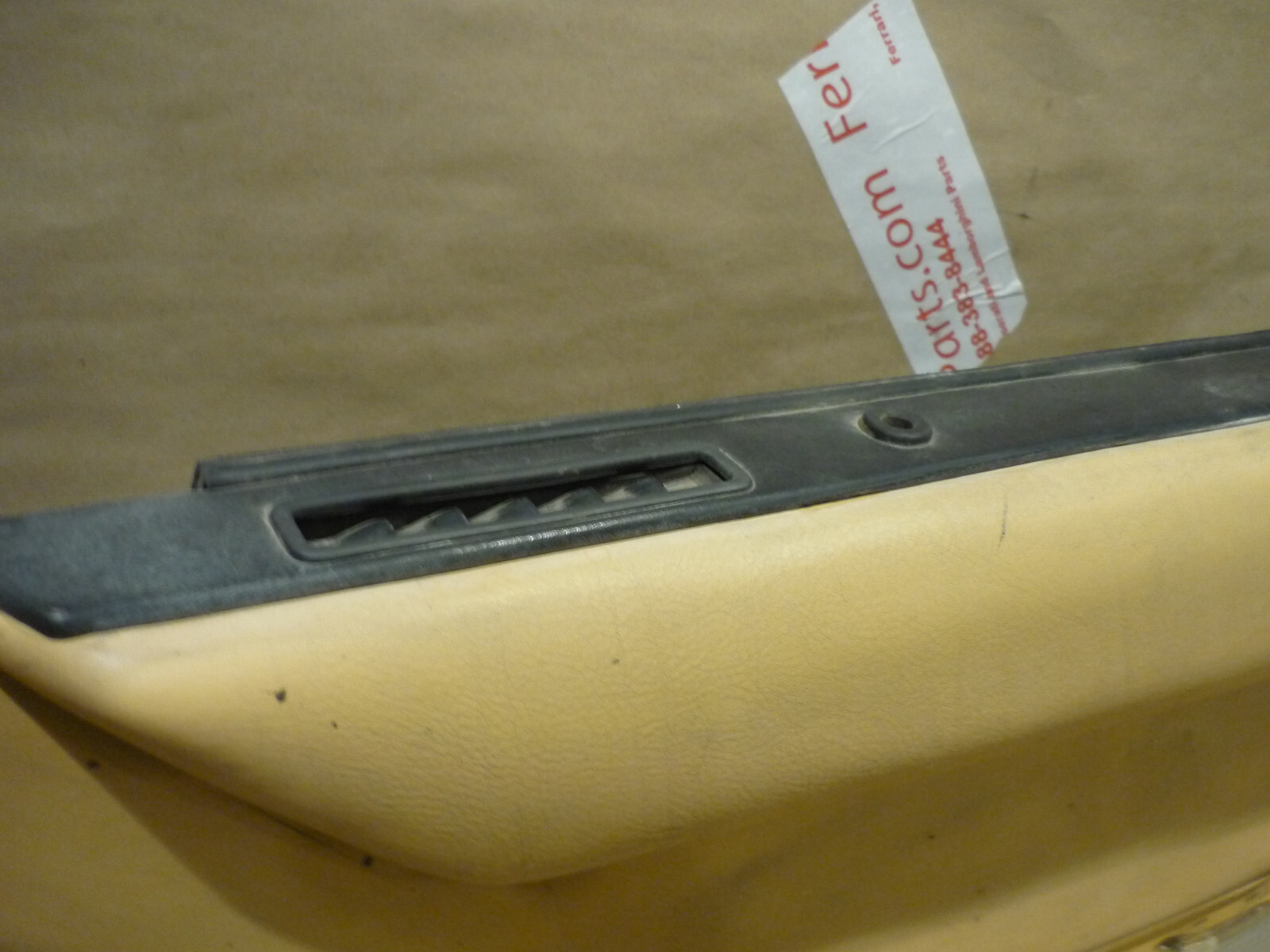 Ferrari Testarossa. RH Interior Door Panel. Beige -  Part# 61502000