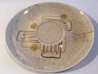Vintage Red Wing Pottery Crazy Rhythm Saucer Mid Century Modern