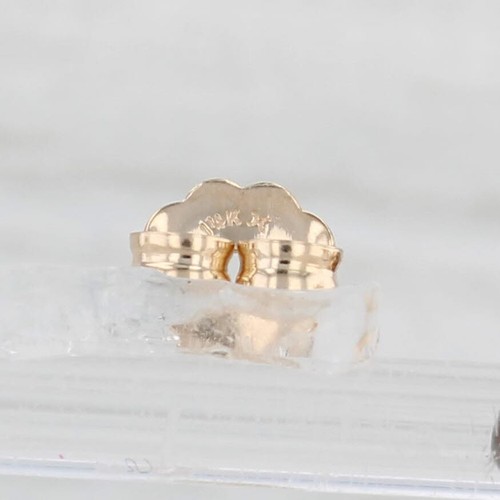 Bronze Cultured Button Pearl Stud Earrings 14k Yellow Gold Round - Picture 4 of 6