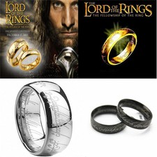 Men's Lord of the Rings The One Ring Lotr Stainless Steel Fashion Ring Size 6-12