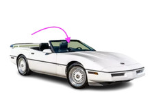 Fit 1984-1990 Chevrolet Corvette 2 Door Convertible2d Coupe Front Windshield