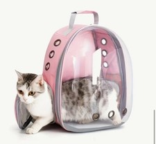 Transparent Bubble Cat Backpack Carrier, Breathable Pet Backpack