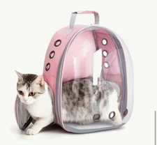 Transparent Bubble Cat Backpack Carrier, Breathable Pet Backpack