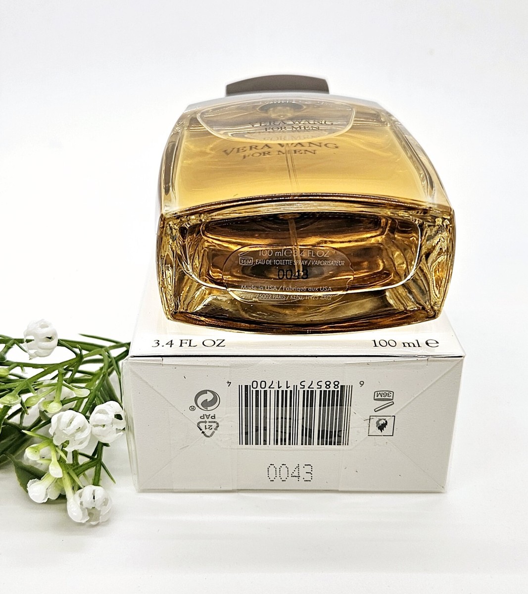 VERA WANG for MEN 100 ml/ 3.4 oz Eau de Toilette Spray NIB | eBay