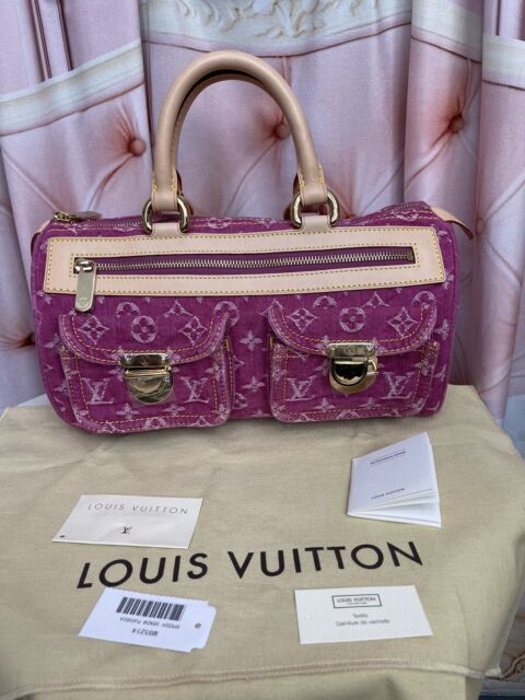 Louis Vuitton Neo Speedy Duffle Pink Denim for sale online | eBay