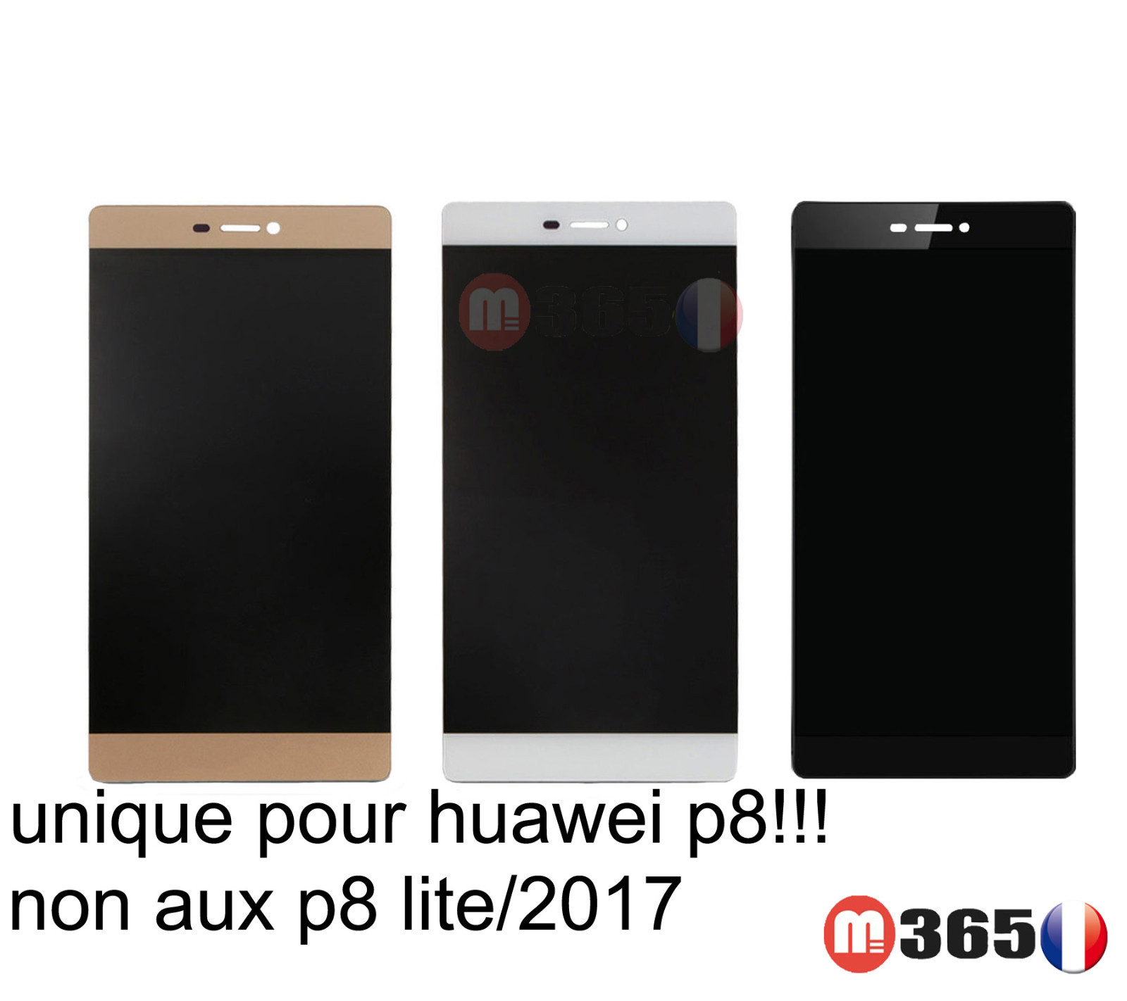 Écran LCD Huawei P8 vitre tactile de réparation pour bloc vitre cassée