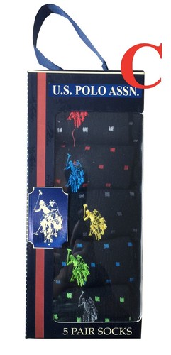 U.S. Polo Assn. Anzugsocken Herren 5 Paar Gr. 10-13 Geschenkbox Neu im Karton - Bild 5 von 17