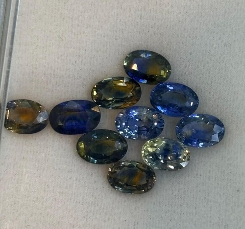 Natural Bio Sapphire 6x4 MM Size Oval Gemstone For Jewelry For Her Gift - Picture 3 of 8