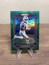 2022 Panini Prizm Stefon Diggs Green Parrallel Prizm #31 Buffalo Bills