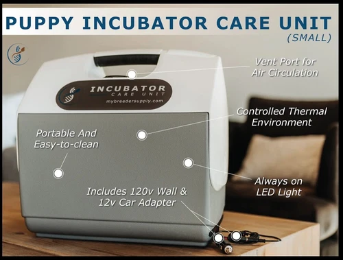 Safest & Only true Portable Pet Incubator available 12/110/220  Puppy Live Saver