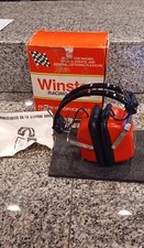 Winston Racing Vintage AM/FM Headphone Radio Red 9 Transistors Original Box
