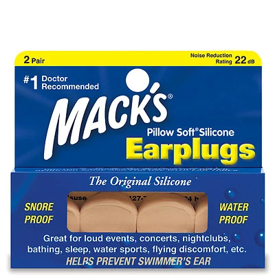 MCKEON Learn to Swim ADULT 2 Pair MOLDABLE PUTTY MACK'S Swimming PILLOW SOFT Ear Plug 8