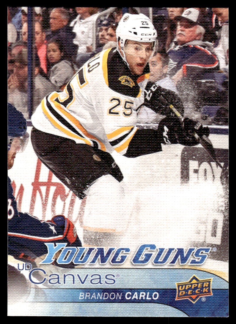 2016-17 Upper Deck UD Canvas Young Guns Brandon Carlo Bruins #C97
