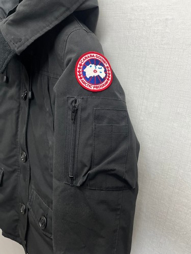Authentic Canada Goose Damen Montebello Parka Mantel Jacke Größe XS schwarz ohne Fell - Bild 2 von 21