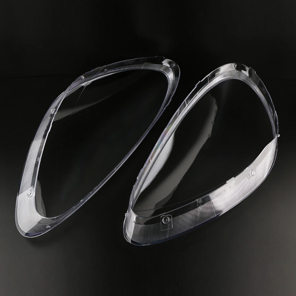 For Porsche Cayenne 2011-14 Pair Headlight Lens Clear Headlamp Diffuser Lens - Image 3 of 4
