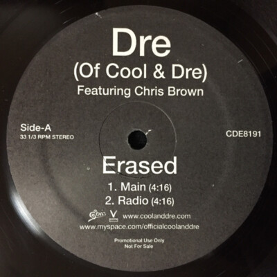Dre - Erased / VG / 12'''', Promo