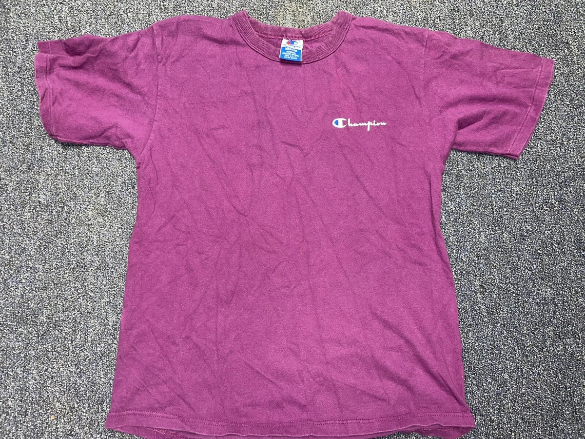 Vintage 80s Champion Spell out Logo Single Stitch T-Shirt Size M Made in USA