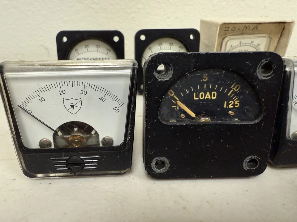 Lote De 7 Amperios Miliamperios De Colección D.C Metros Foto 2 de 4