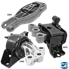 Engine Motor Mounts & Trans Mount 3Pcs Set for Chevrolet Sonic 1.4L, 1.6L, 1.8L