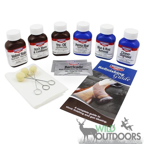 Birchwood Casey Deluxe Perma Blue® & TruOil® Finishing Kit Gun