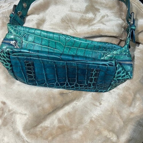 Francesco Biasia Swamp Croc Shoulder Bag Y2K Mad Max Vintage - Picture 3 of 10