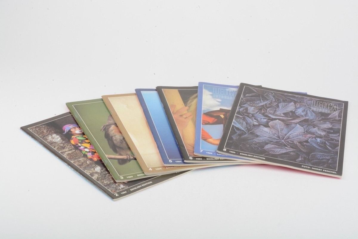 7X Leica Fotografie 1984 Issues Magazines, Clean and Complete | eBay