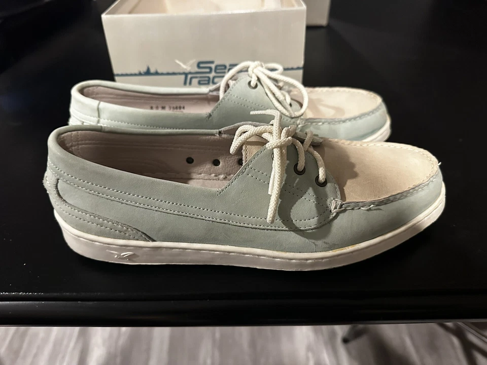 Zapatos de barco vintage Sea Tracs Florsheim - verde menta para mujer talla 8,5 M Foto 3 de 4