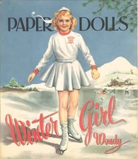 VINTGE 1952 SUMMER SUE WINTER WENDY PAPER DOLL LASR REPRODU~Org SZ UNCuT FREE SH