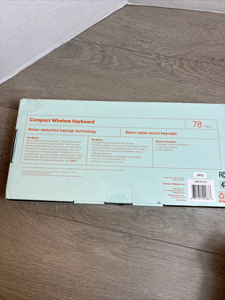 Surf Onn Compact Wireless Keyboard Pink & Wireless Mouse Purple Retro NEW - Image 4 of 4