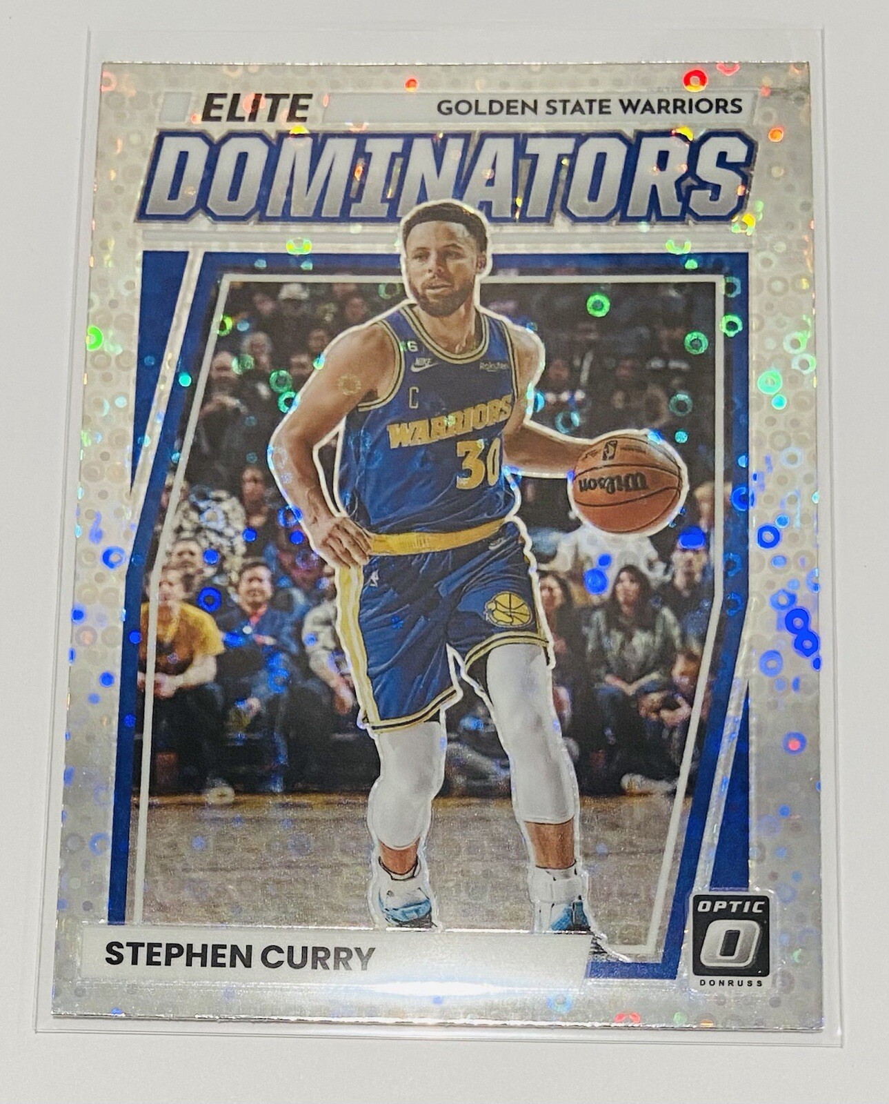2022-23 Donruss Optic Disco Prizm Elite Dominators Stephen Curry Steph Curry #7