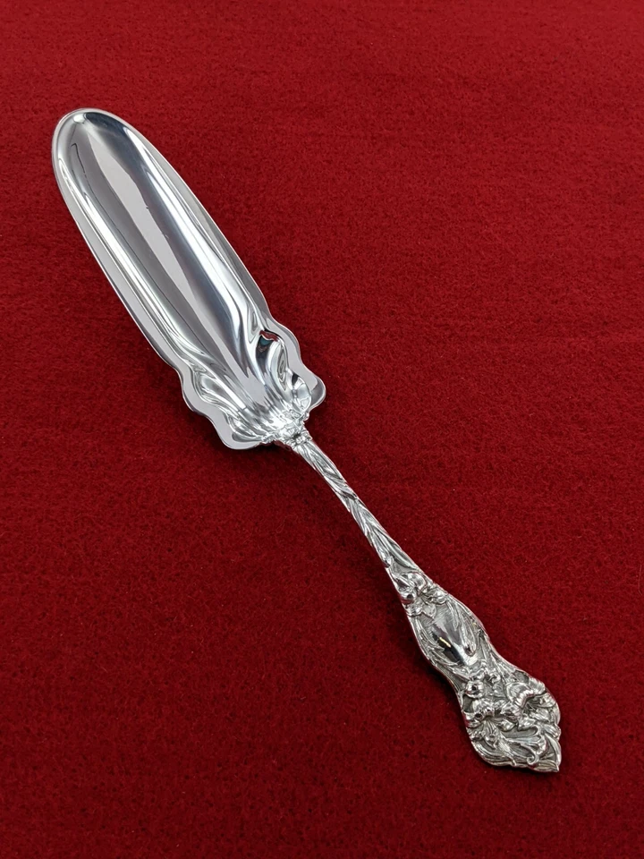 Antique Watson & Co 1902 Lily Sterling Silver 7 3/8" Cheese Scoop - Image 3 of 4