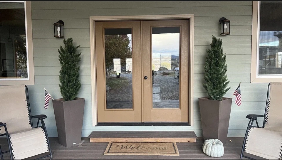 Árbol artificial topiario de cedro de 4’ UV (interior/exterior) decoración del hogar. Venta al por menor $109 Foto 4 de 4