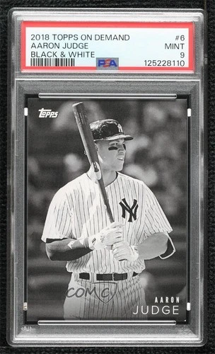2018 Topps On Demand Black & White Online Exclusive /1666 Aaron Judge PSA 9 MINT
