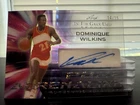 Leaf In The Game Used Dominique Wilkins Pure Adrenaline Auto /15