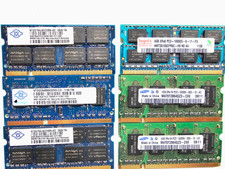 Lot of 6 Laptop Memory RAM Samsung, Hynix, Nanya Total of 12 GB